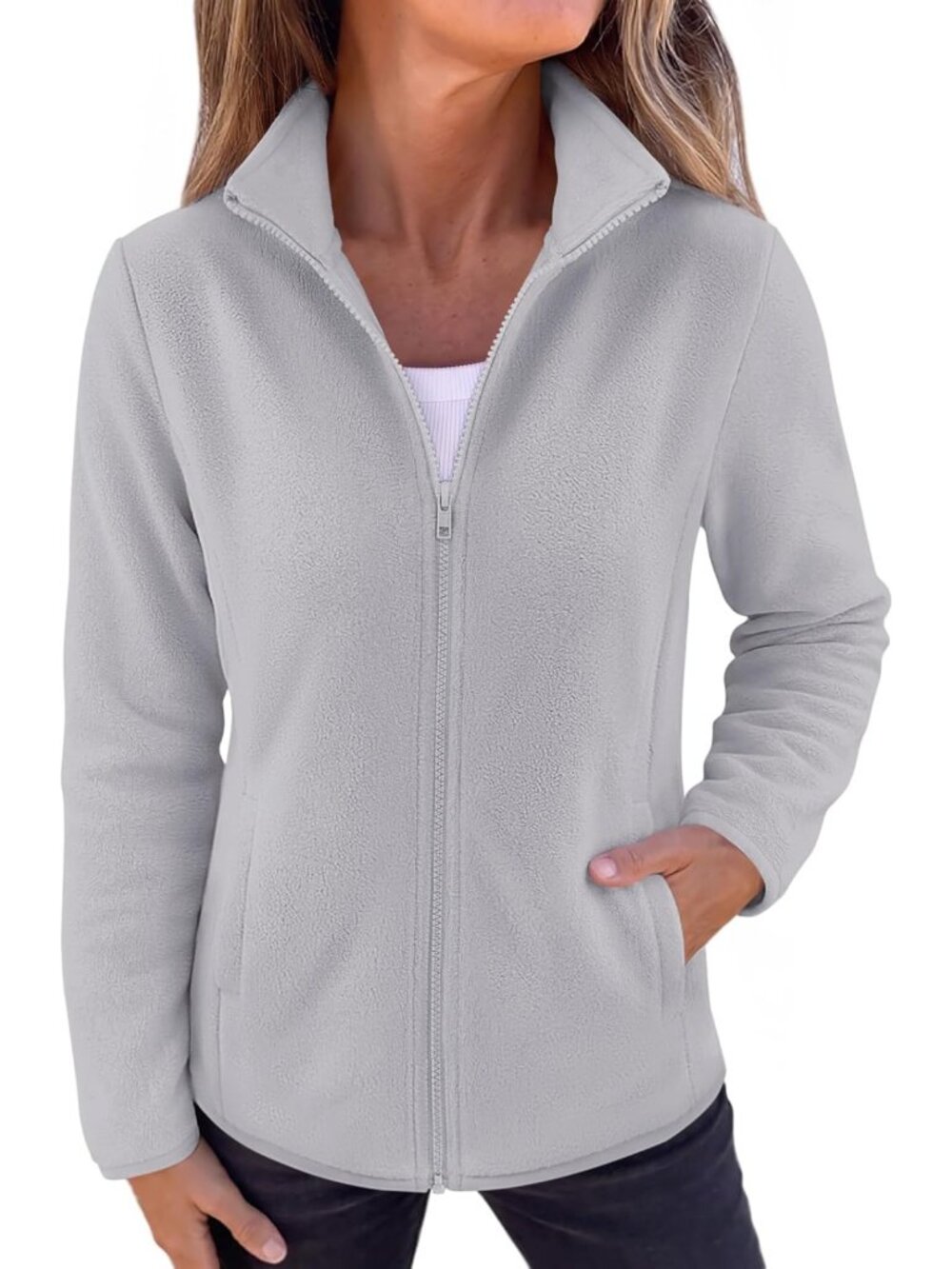 Lightweight Fall Fleece Jacket for Women | Trendy Cozy Outerwear & Coats